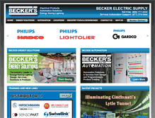 Tablet Screenshot of beckerelectric.com